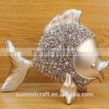 Resin Fish Decoration With Rose Pattern thumbnail-1