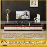 Fashion Wooden Led tv Stand Furniture With Showcase Marble Top thumbnail-2