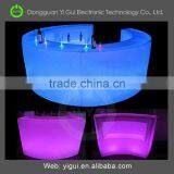 Metal Leg Color Changing LED Cocktail Table Without Glass thumbnail-3