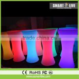 party high top led illuminated cocktail table