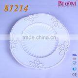 White Glaze Ceramic Dessert Plate thumbnail-3