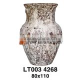 Vietnam Pattern Rustic Antique Flower Vase For Home And Garden