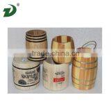 Small Wooden Barrel For Storage thumbnail-1