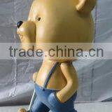 Home Decoration Fiberglass Life Size Garden Bear Statue thumbnail-3