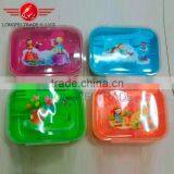 Colored Lid Rectangle Plastic Container Box Set thumbnail-1