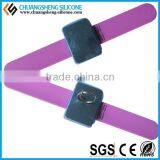 Square Magnet,clear,cool,wide Silicone Decorative Bracelet thumbnail-4