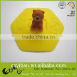 Bear Design Silicone Cup Lid/mug Coffee Cover