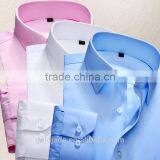 Custom Long Sleeve Shirts Wholesale Cotton Casual Square-cut Collar Plain Dyed Official Shirts for Men thumbnail-4