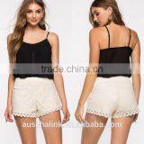 Summer Custom Nice Design Women Lace Shorts OEM Service thumbnail-6