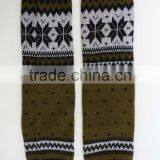 Boho Snowflake Leg Warmers, Woman Aztec Tribal Knit Boot Socks, Women Leg Warmers thumbnail-1