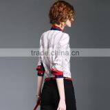 Maxnegio Lady Fashion Blouse Cutting Stitching Office Chiffon Print Designs thumbnail-2