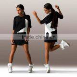 Wholesale Summer New Designs Short Sleeve Oversized Fashion Lady Dress Printed thumbnail-3