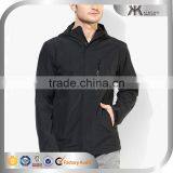 Mens Woven/Knitted Training Jacket Full Zip Tracksuit Plain Black Jacket thumbnail-1