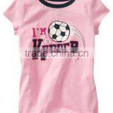 Girls Pink t Shirt With Soccer Print