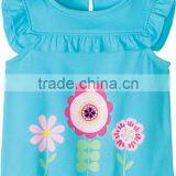 CUSTOM PRINTED BABY GIRLS RUFFLE TOP thumbnail-1