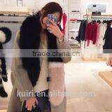 Winter Casual Fashion Women Big Whole Fox Fur Scarf Lady Colorful Wraps Women Faux Fur Wrap Shawls thumbnail-5