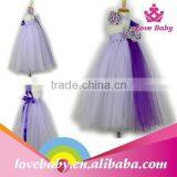 Kids Girls Princess Bow Belt Dress Circle Bubble Peacock Print Kids Dress Girl's Party Clothes LBE4092186 thumbnail-1