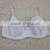 Mature ladies pure color non-padded plus size bra in high quality