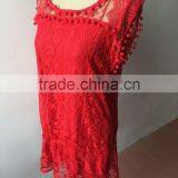 2017 New Fashion Women Summer Lace Corchet Dress Plus Size Dress Apparel thumbnail-2