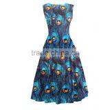 Walson Vintage 50's Clothing Cotton African Wax Latest Party Wear Swing New Dresses thumbnail-2