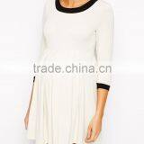 Maternity Skater Dress With Contrast Neck and Cuff China Supplier thumbnail-1