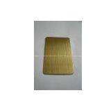 Champagne Hairline Stainless Steel Plate thumbnail-1