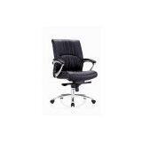 Leather Faced Executive Office Chair in Black thumbnail-3