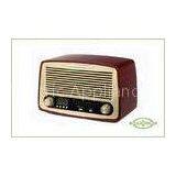 Alarm Clock Wooden Retro Radio USB / SD / MMC Socket MP3