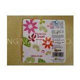 Glossy Laminated Cosmetic Bottle Labels With Synthetic Paper For Flower Dew Scent