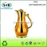Hot Sell Golden / Silver Glass Thermos Vacuum Flask; Stainless Steel Kettle;double Tea Kettle