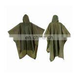 Lightweight Outdoor Green Nylon Hiker Rain Poncho thumbnail-1