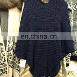 Wholesale Pullover Knitted Poncho Wool Sweater Design for Girl thumbnail-3