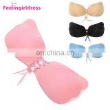 Factory Price Self Adhesive Ladies Top Quality Invisible Strapless Bra thumbnail-1