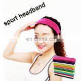 breathable comfortable hair band cheap sport sweatband colorful athletic headband