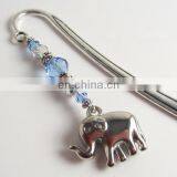 Wholesale Fashion Jewelry Silver Plated Elephant Pendant Colorful Beaded Bookmarks
