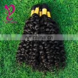 vietnam wholesale human braid hair bulk virgin remy cuticle human hair bulk curly weft of hair