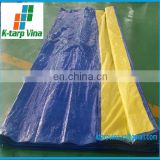 Blue Yellow Color PE tarpaulin - Durable and Cheap Tarpaulin - Durable Canvas