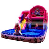 Inflatable princes bouncer bouncy castle house with pool ,Inflatable  jumping  and  slide bouncer castle For Family , business
