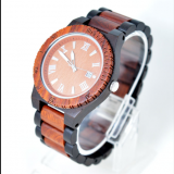 Wholesale Ebony Wooden Watch Wood Dial Quartz Brand Watches Christmas Gift thumbnail-2