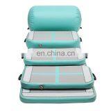 Mint Green Inflatable Air Track Set Gymnastics Training Mat With Air Pump thumbnail-2
