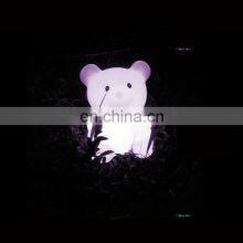 2019 Hot Selling LED Baby Kid Night Light 7 Colors Flashing Rechargeable Cute Design Bear Shape Night Lamp thumbnail-3