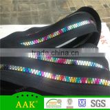 Fashionable colored rainbow teeth zipper special zipper fashion zipper