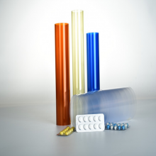 Pharma Grade Plastic PVC Rigid Film Roll Clear Colored Film for Blistering thumbnail-1