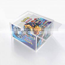 Custom Clear Acrylic Toy Booster Box Pokemon Cards Box Display Case Magnet Box thumbnail-2
