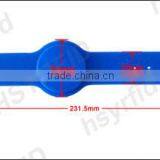 RFID Bracelet Rfid Reader Pulsera Silicone Bands Rfid Wristband Logo and Character Printing thumbnail-6