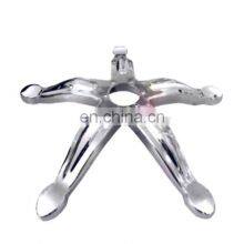 QCP- E10 Salon Hairdressing Vintage Heavy Duty Massage Bed Hydraulic Stylist Barber Chair Base Chrome Iron Star Base thumbnail-1