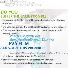 WATER SOLUBLE BAG, PVA MOULD PEEL FILM, POLYVINYL ALCOHOL, LAUNDRY SACK, DETERGENT POD PACK thumbnail-4