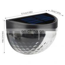 Black Small Solar Lights Outdoor Lighting Garden Decoration Deck Light Wall Stairs Waterproof Fence Wall Lamp thumbnail-2