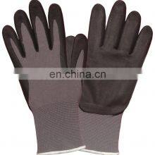 Super Soft 15G Nylon Liner Foam Finished Nitrile Coated Protective Gloves thumbnail-1