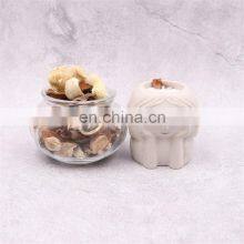 Factory Wholesale Nordic Luxury Eco Friendly Soy Wax Empty Round Candle Jar Ceramics Container Candle Holder thumbnail-3